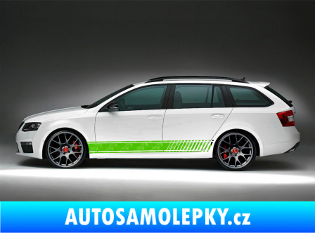 Samolepka Kitcar 001 -  Škoda VRS 3D karbon zelený kawasaki