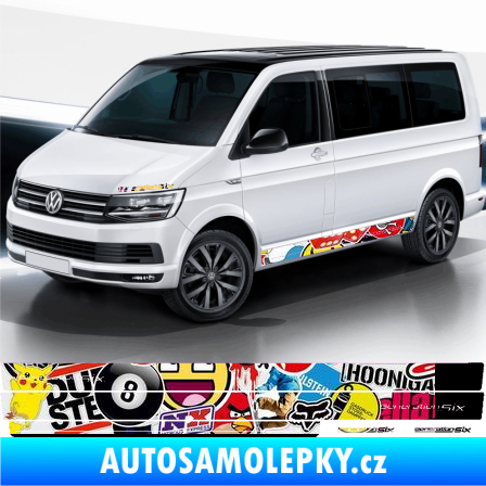 Samolepka Polep na bok Generation Six Volkswagen T4, T5, T6, T7 Sticker bomb